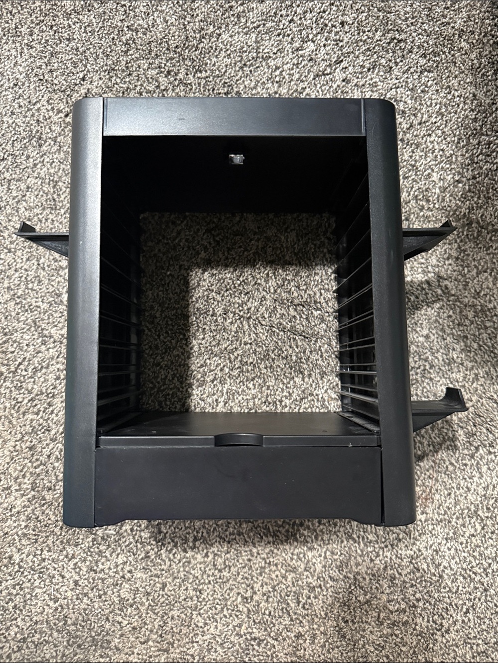 Gaming Black Plastic Storage Bin Organizer